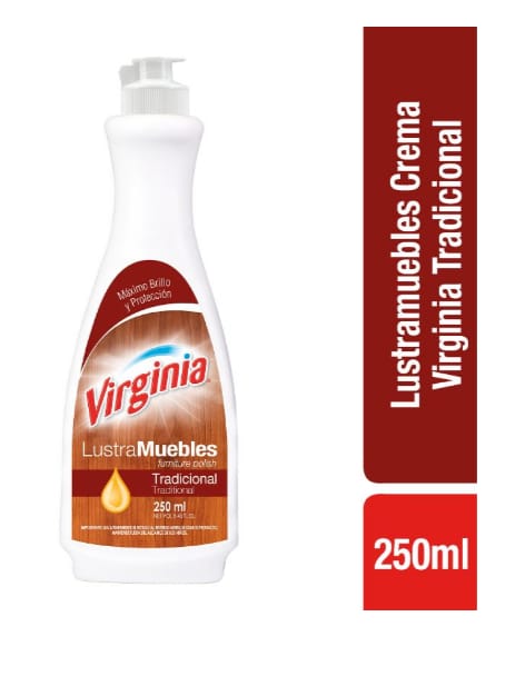 f- Lustramuebles en crema Virginia Tradicional 250 ml.