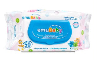 b- Toallitas Húmedas EmuBaby 50 un.