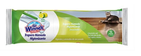 f- Trapero Húmedo Desinfectante Winnex 12 un. aroma limón