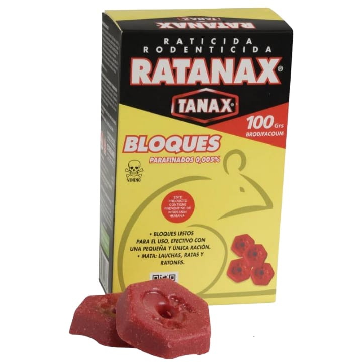 i- Raticida Tanax en bloques 100 grms.