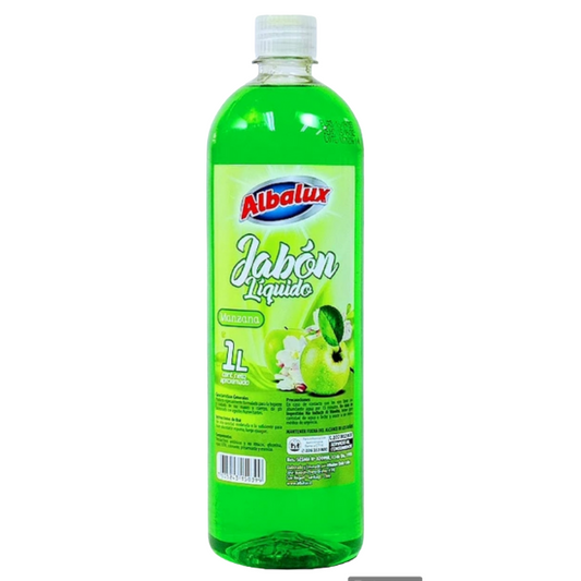 b- Jabón Líquido Albalux 1Lt. Manzana