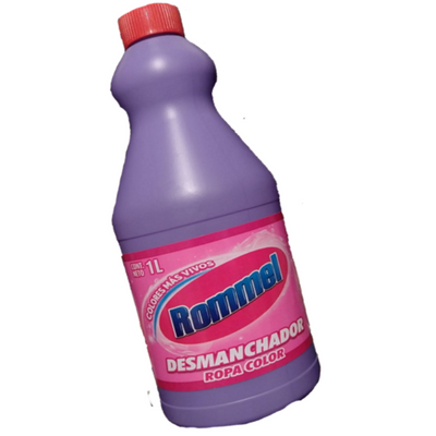 a- Desmanchador Ropa Color  Rommel 1 litro
