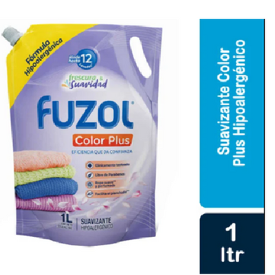 a- Suavizante de ropa Fuzol Color Plus 1 lt.