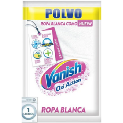 a- Vanish polvo sobre 30 grm. Ropa blanca